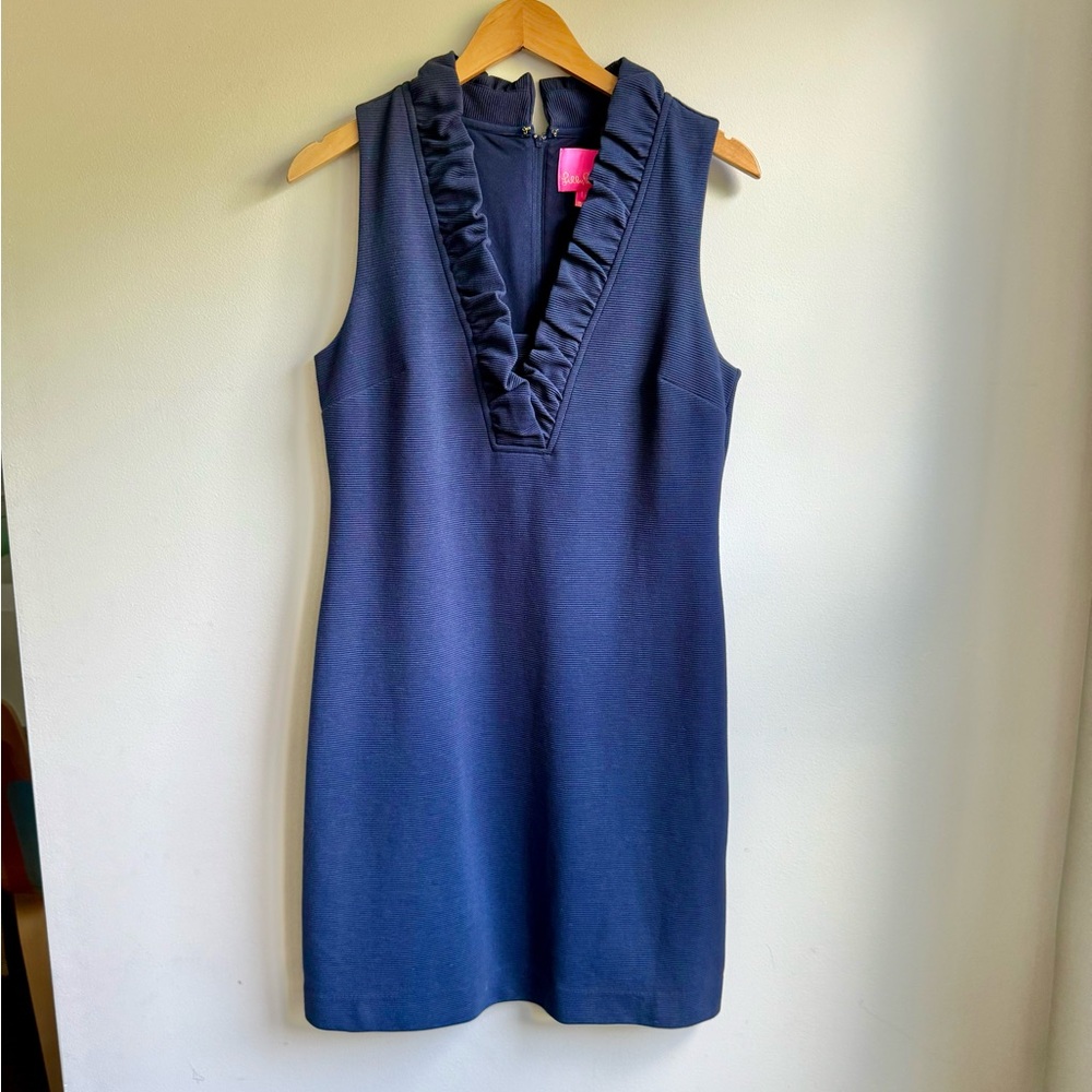 Lilly Pulitzer Navy Blue Tisbury Shift Dress